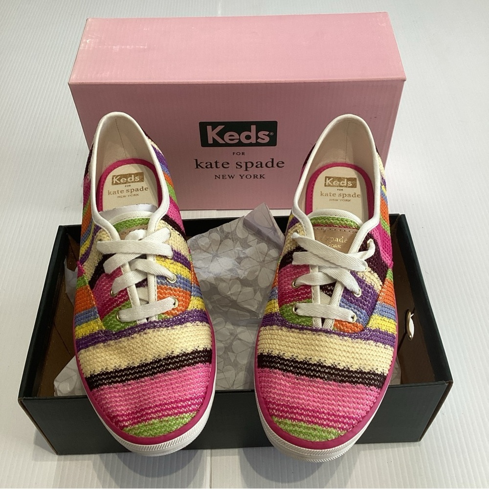 Keds x Kate Spade Double Decker Crochet Slip-On Shoes, Size 8.5